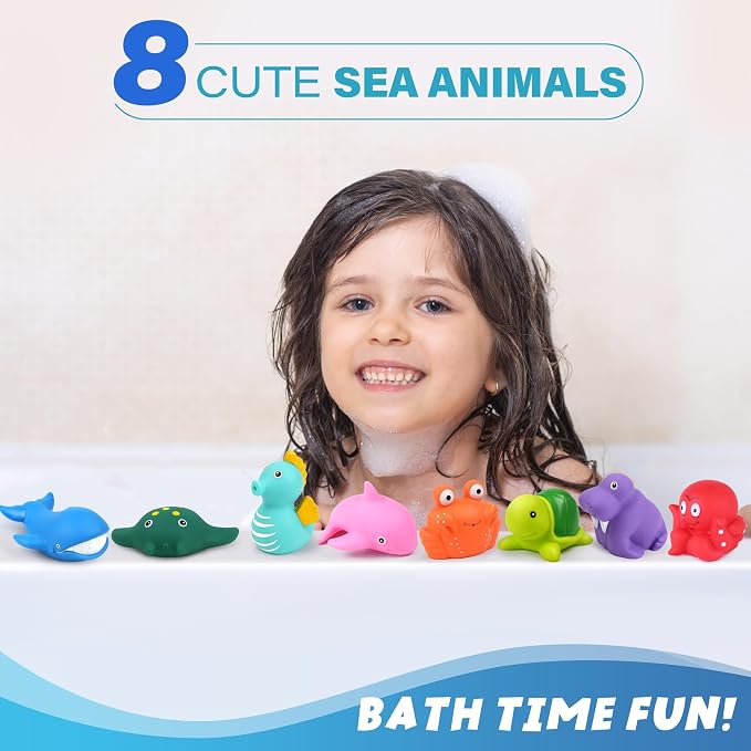 LotFancy Bath Toy, No Holes Baby Bath Toys - Image 4
