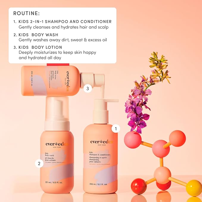 Evereden Multi-Vitamin Kids Body Wash Cool Peach: Gentle Body Wash Sensitive - Image 7
