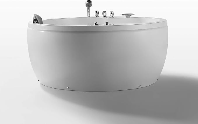 Empava 59 in. Acrylic Freestanding Whirlpool Bathtub by Empava
