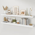 Floating Shelves for Wall, 9.3" Deep Wall Mounted Wood Shelves for Bathroom by Unknown