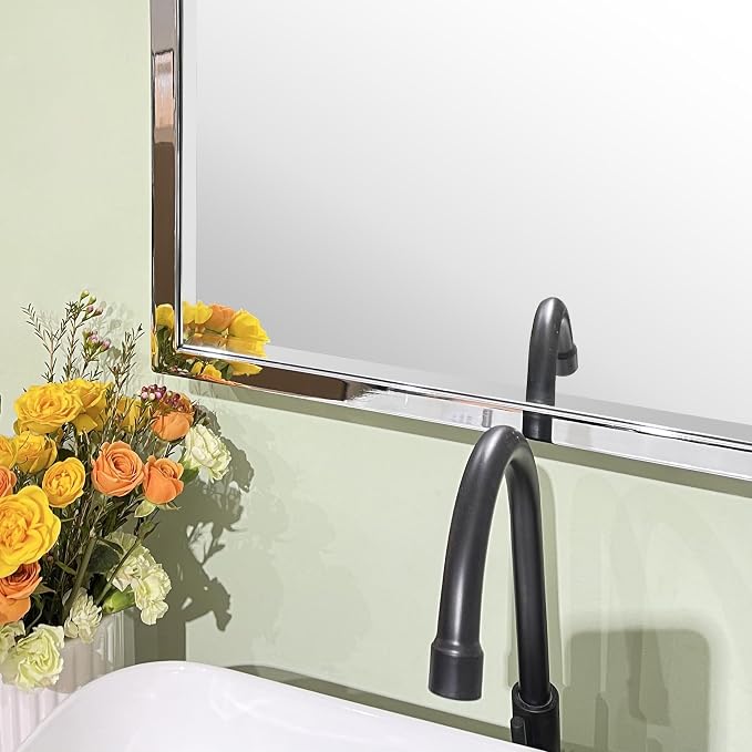 TEHOME Chrome Recessed Bathroom Medicine Cabinet - Image 8
