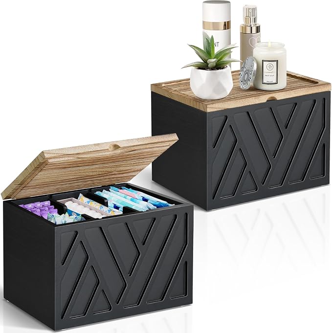 2 PCS Tampon Holder for Bathroom Decor, Feminine Product Organizer by Jorkol