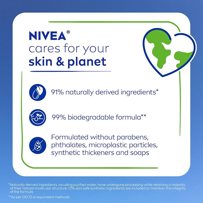 NIVEA Refreshing White Peach and Jasmine Body Wash - Image 10