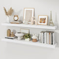 Floating Shelves for Wall, 9.3" Deep Wall Mounted Wood Shelves for Bathroom by Unknown