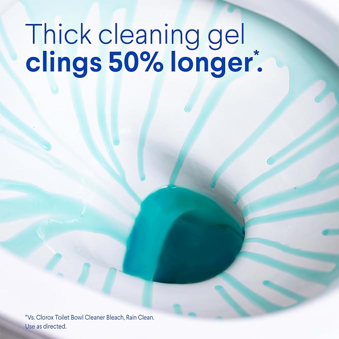 CLOROX Toilet Bowl Cleaner Clinging Bleach Gel, Ocean Mist, 24 Fl Oz - Image 4