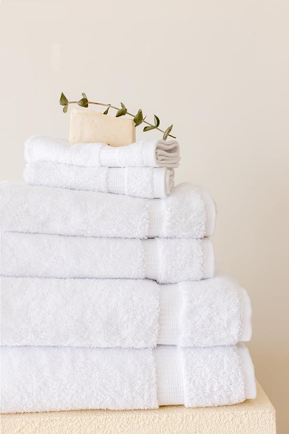 SALBAKOS 100% Turkish Cotton 6-Piece Towel Set | Heirloom Quality Hotel & Spa - Image 2