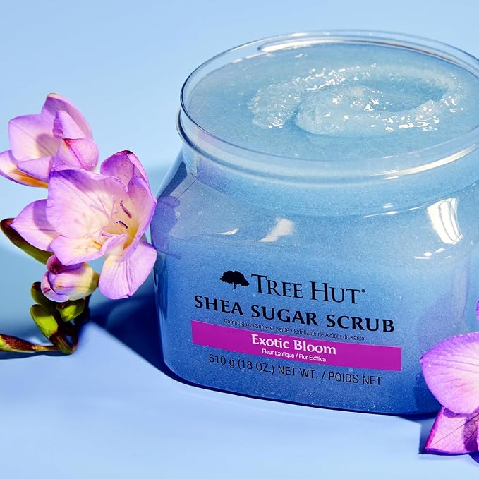 Tree Hut Exotic Bloom Shea Sugar Scrub | Exfoliating Body Scrub Removes Dead - Image 5