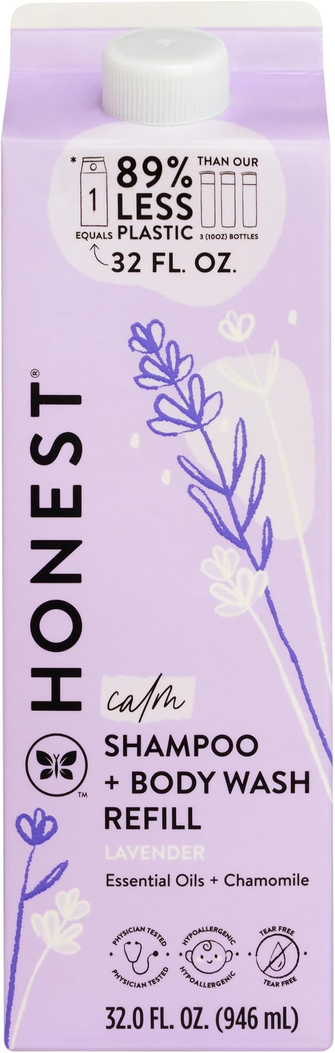 The Honest Company 2-in-1 Cleansing Shampoo Body Wash Refill Carton Gentle by TheHonestCompany