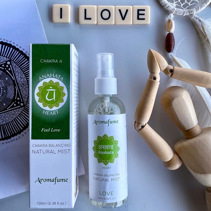 Aromafume Heart Chakra Natural Mist 100ml/3.3 fl oz | Anahata | Aromatherapy - Image 8