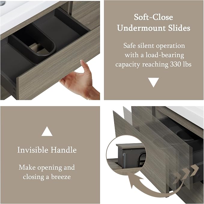 48" Floating Bathroom Vanity - Image 8