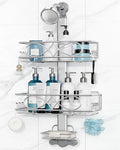 ODesign 2 Tier Stainless Steel Anodized Aluminum, Height-Adjustable Rustproof by ODesign