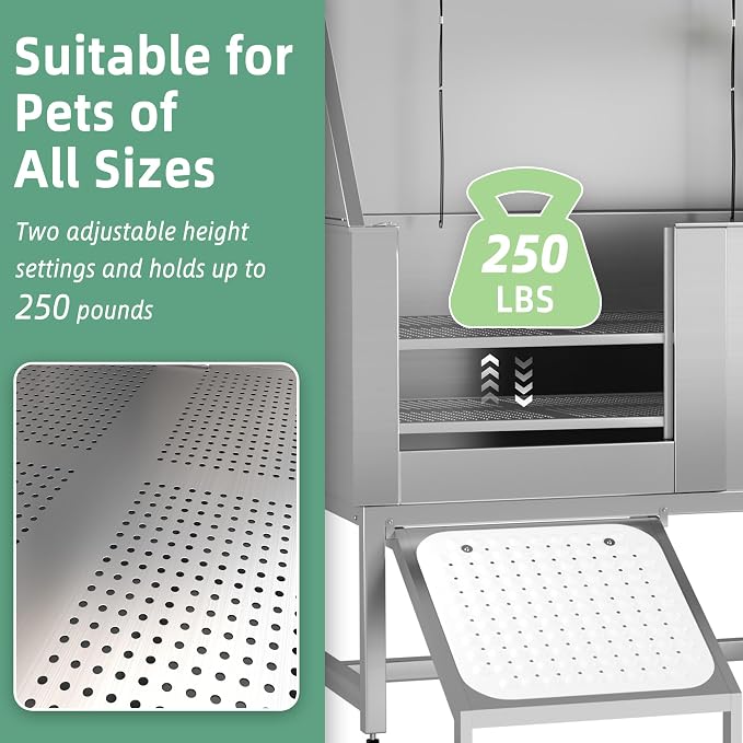 Professional Stainless Steel Dog Washing Station - Image 5