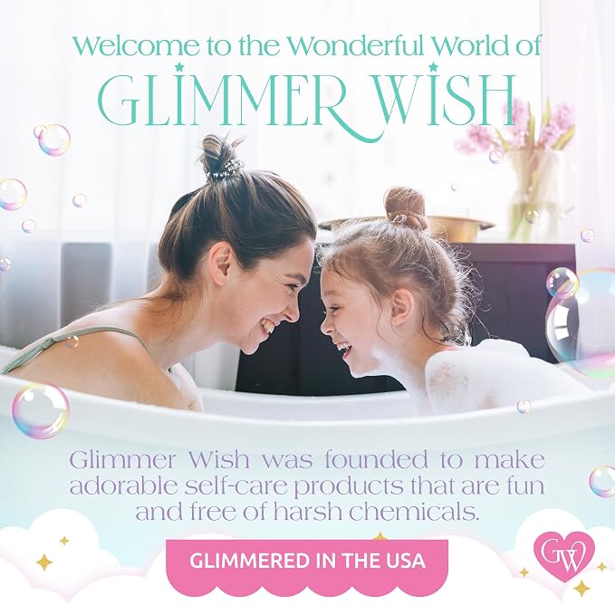 Glimmer Wish Mermaid Kids Body Wash, Gentle Cleanser and Moisturizing Sulfate - Image 6