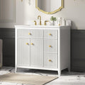 36 Inch Bathroom Vanity with Sink, Undermount Single Sink Vanity with by DELUXELIVING