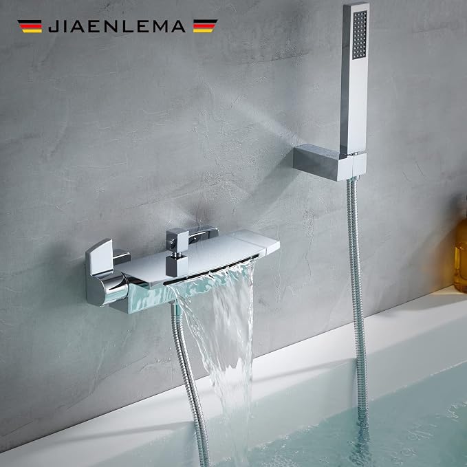 Wall Mount Tub Faucets Chrome Waterfall Tub Faucet - Image 8