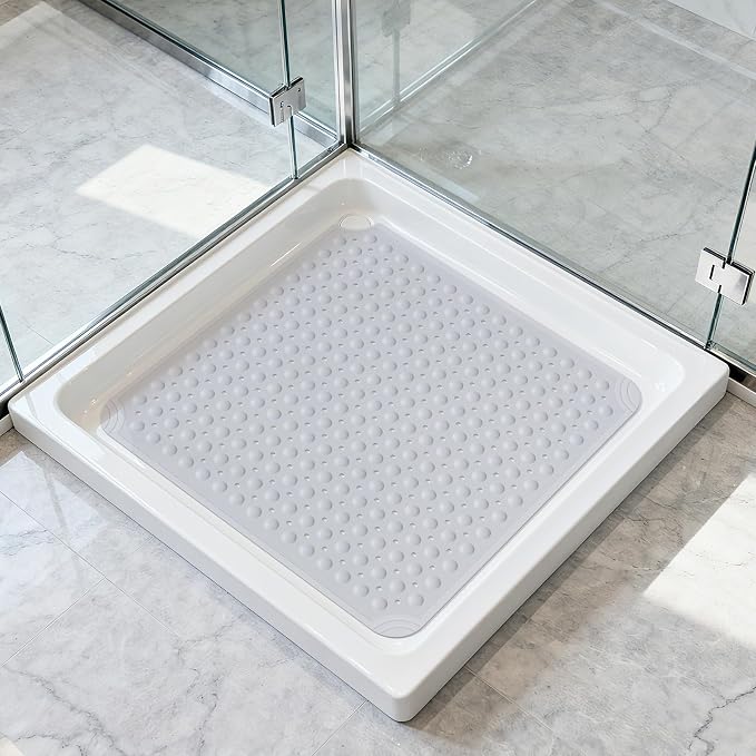 OTHWAY Square Shower Mat 32x32, TPE Non-Slip Shower Mats - Image 7
