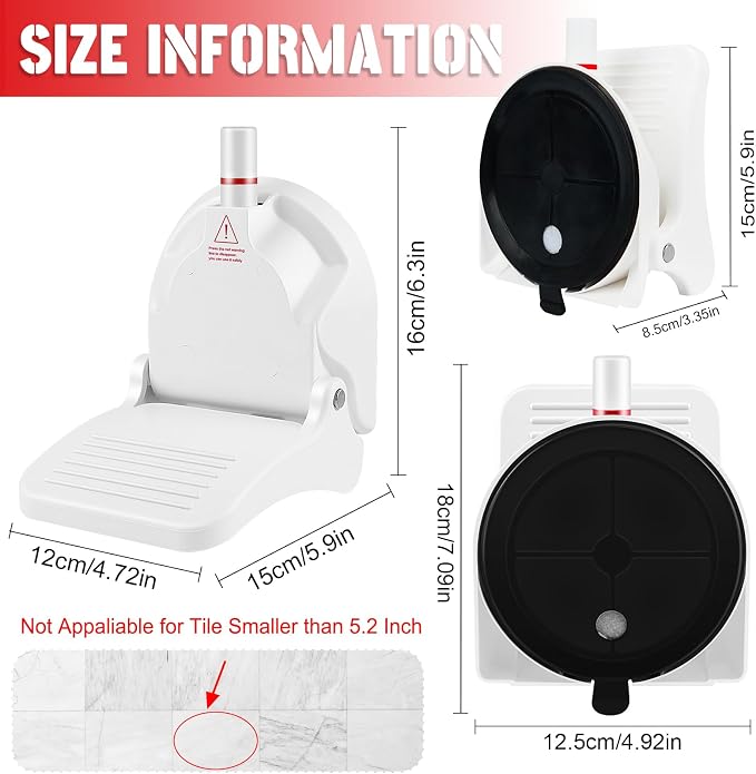 Suction Cup Shower Foot Rest for Shaving Legs, Foldable Shower Step Foot Rest - Image 4