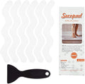 Anti Slip Shower Stickers, Adhesive Decals Safety Strips Scraper by Secopad