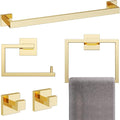YACVCL 5-Piece Bathroom Hardware Accessories Set 23.6 inch Towel Bar Set Modern by YACVCL
