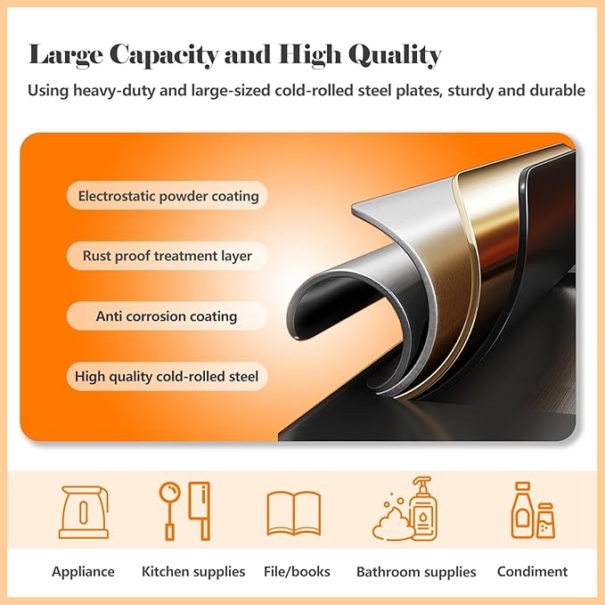 74.8" Tall Metal Food Cabinet, Storage Cabinets - Image 7