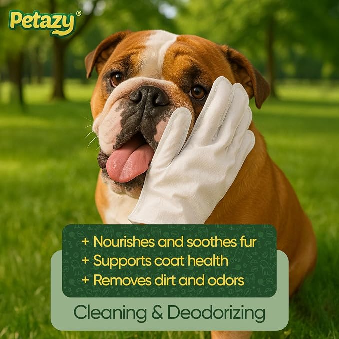 Pet Glove Wipes for Dogs & Cats – 25 Pack | Hypoallergenic, No Rinse, Extra - Image 2