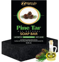All Natural Pine Tar Soap Bar 4oz – Cleansing Anti Acne Eczema Psoriasis Itch by Natrulo