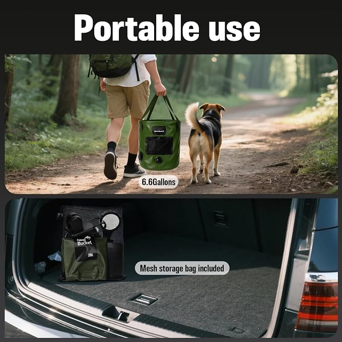 Portable Shower for Camping, 6000mAh Rechargeable Camp Shower Pump - Image 6