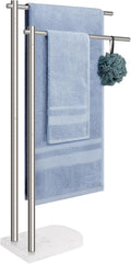 Livabber Standing Towel Rack, 304 Stainless Steel 2-Tier Towel Holder Stand by Livabber