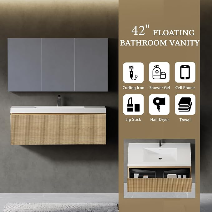 42" Floating Bathroom Vanity - Image 3