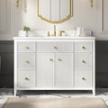 48 Inch Bathroom Vanity with Sink, Undermount Single Sink Vanity with by DELUXELIVING