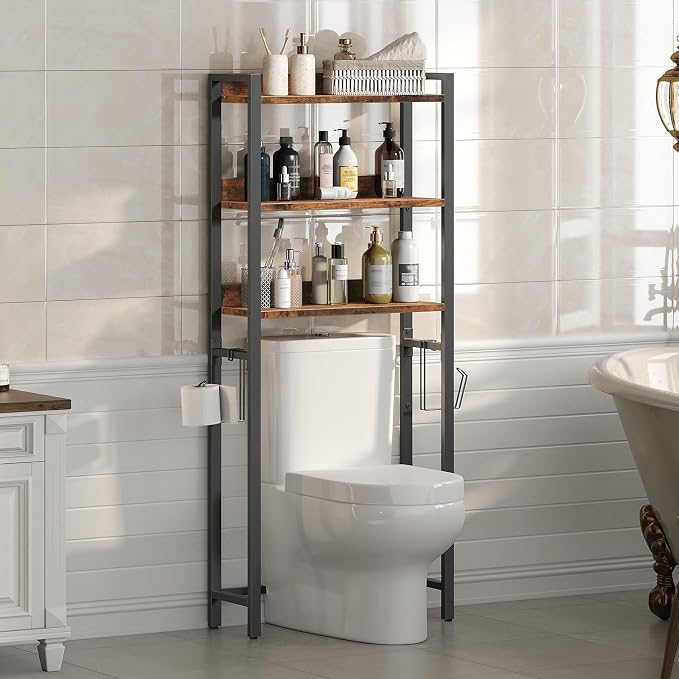 Over The Toilet Storage Rack, 3 Tier Bathroom Organizer Over Toilet, by MAHANCRIS