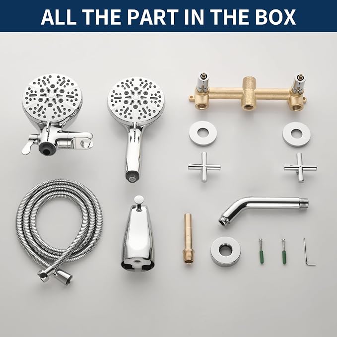 2 Handles Shower Faucet Set - Image 7