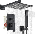 Shower Faucet 10 Inches Matte Black Shower System by ACKWAVE