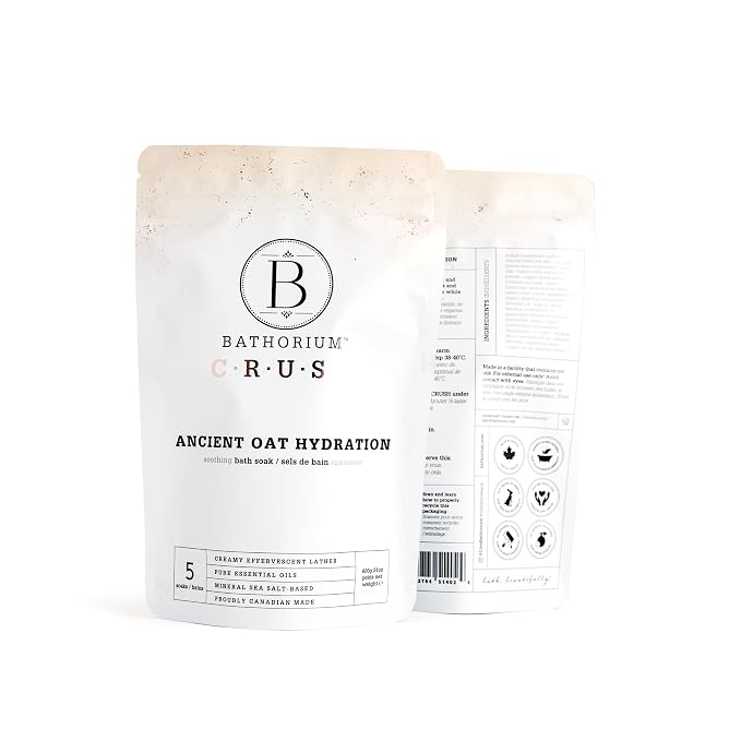 Bathorium Ancient Oat Hydration Crush, Mineral Sea Salt Bath Soak, - Image 3