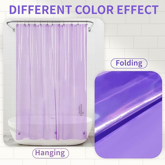Barossa Design Extra Long Shower Curtain Liner - Image 2