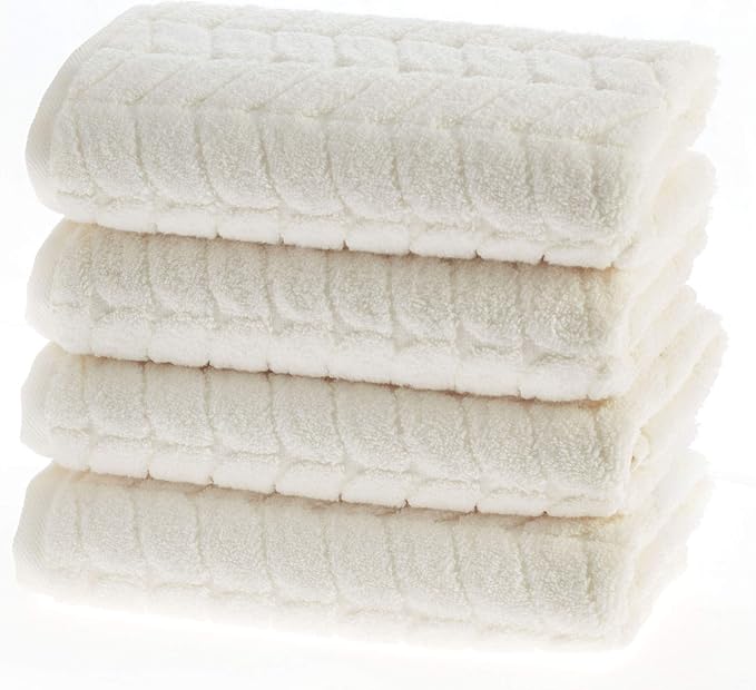 Turkish Cotton Ultra-Soft Plush Absorbent Quick Dry Bathroom Towel Set by BagnoMilanoLuxurySoftness