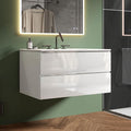 36" Bathroom Vanity with Sink, Modern Floating Vanity with Double Soft-Closing by LittleTulip