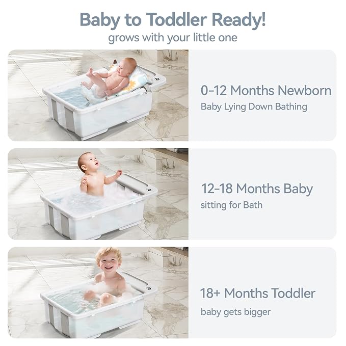 Collapsible Baby Bathtub with Stand - Image 8