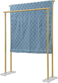 JQK Bath Towel Bar Free Standing Gold, 30 Inch Stand Double Towel Rack Holder by Homeimprovement