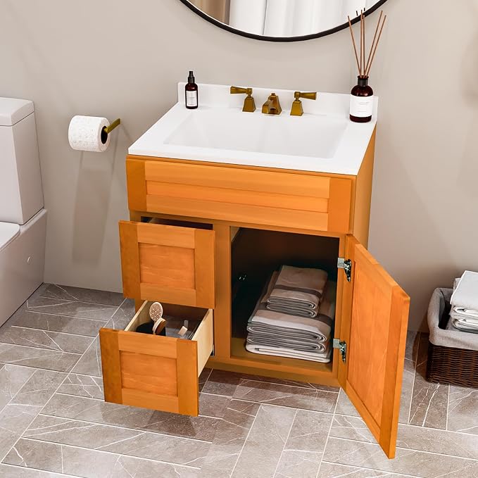 KitchenMan 30 Inch Bathroom Vanity Without Sink and Top Unassembled Bathroom - Image 2