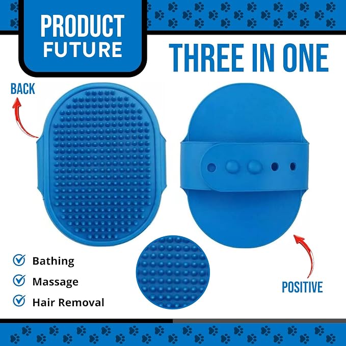 Silicone Dog Bath Brush – Soft Pet Scrubber - Image 3