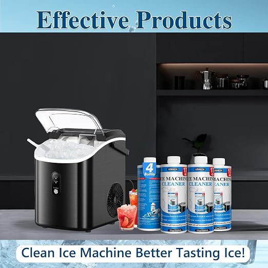 USKICH 4 Pack Ice Machine Cleaner Maker Descaler-68 fl oz Nickel Safe Descaler - Image 7