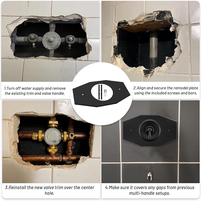 2 Pack One-Hole-Remodel-Cover-Plate Compatible - Image 5
