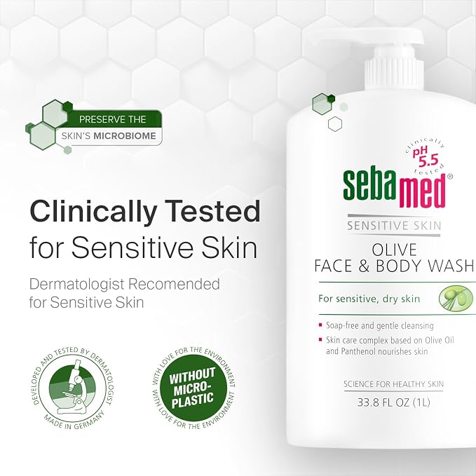 Sebamed Olive Face and Body Wash - Image 6