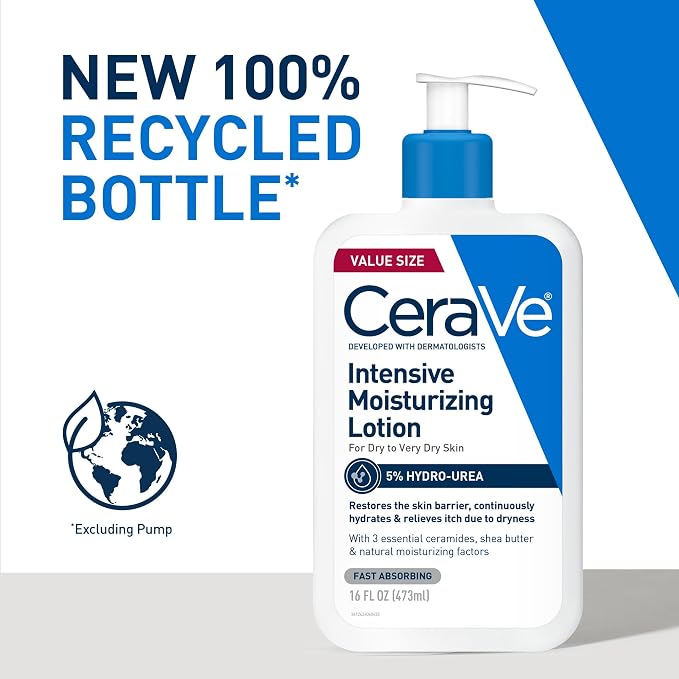 CeraVe Intensive Moisturizing Lotion, Hydro-Urea + Shea Butter, Body Lotion - Image 2