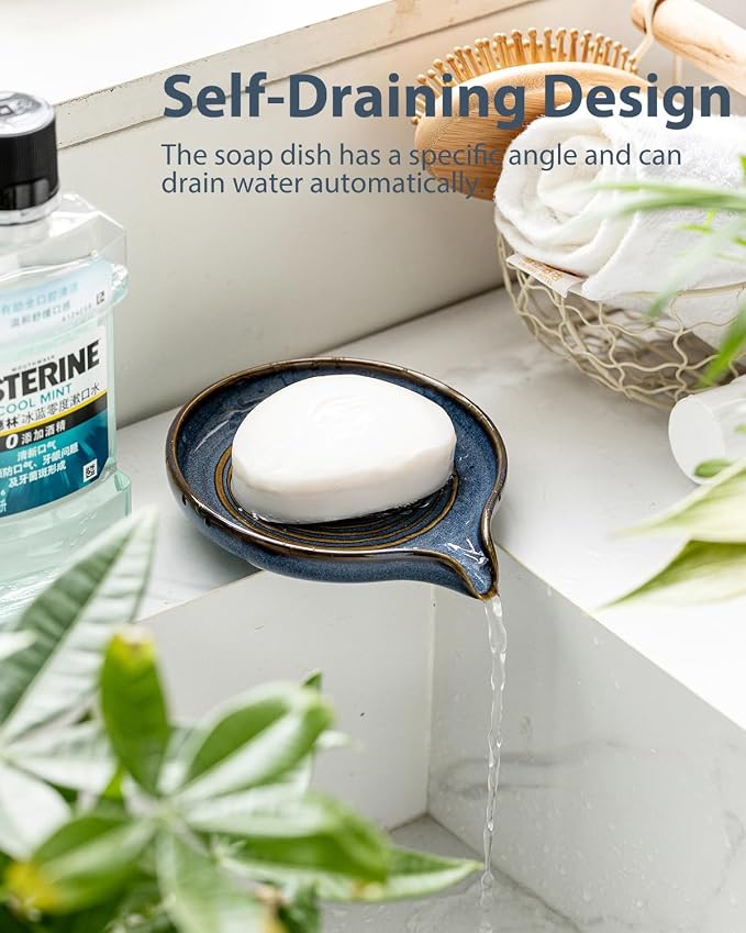 Soap Dishes, Ceramic Shower Soap Dish - Image 6
