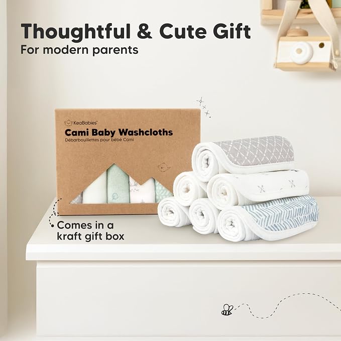 6-Pack Cotton Baby Washcloths for Newborn - Image 8