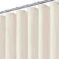 Inhousolu Fabric Shower Curtain Waffle Weave, 230 GSM Heavy Duty, Weighted Hem by INHOUSOLUHOMEDECOR