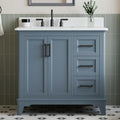 36 Inch Bathroom Vanity with Sink, Fully Assembled Bathroom Vanities with by DELUXELIVING
