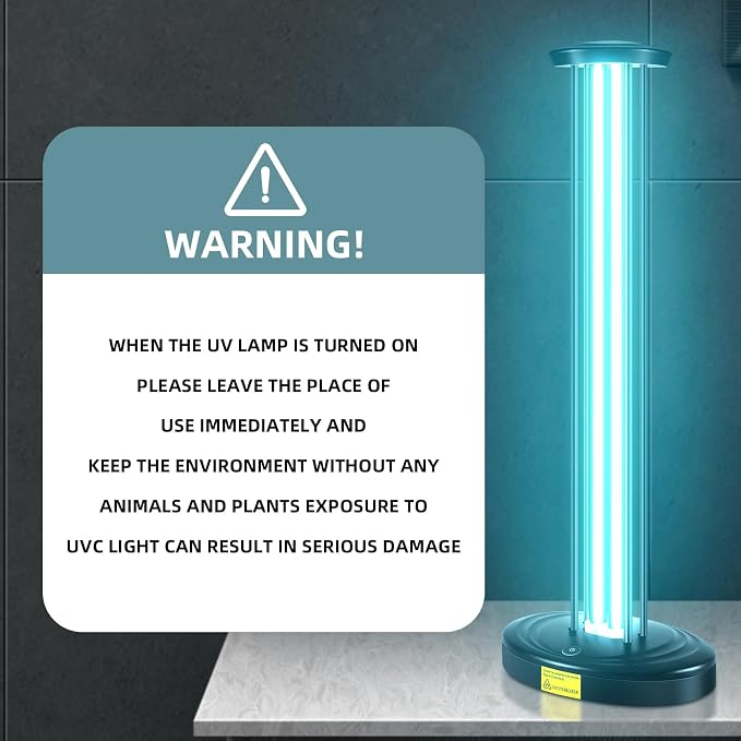 100W UV Light with Ozone, 3-Gear Timer & Remote Control, Home Purification - Image 7